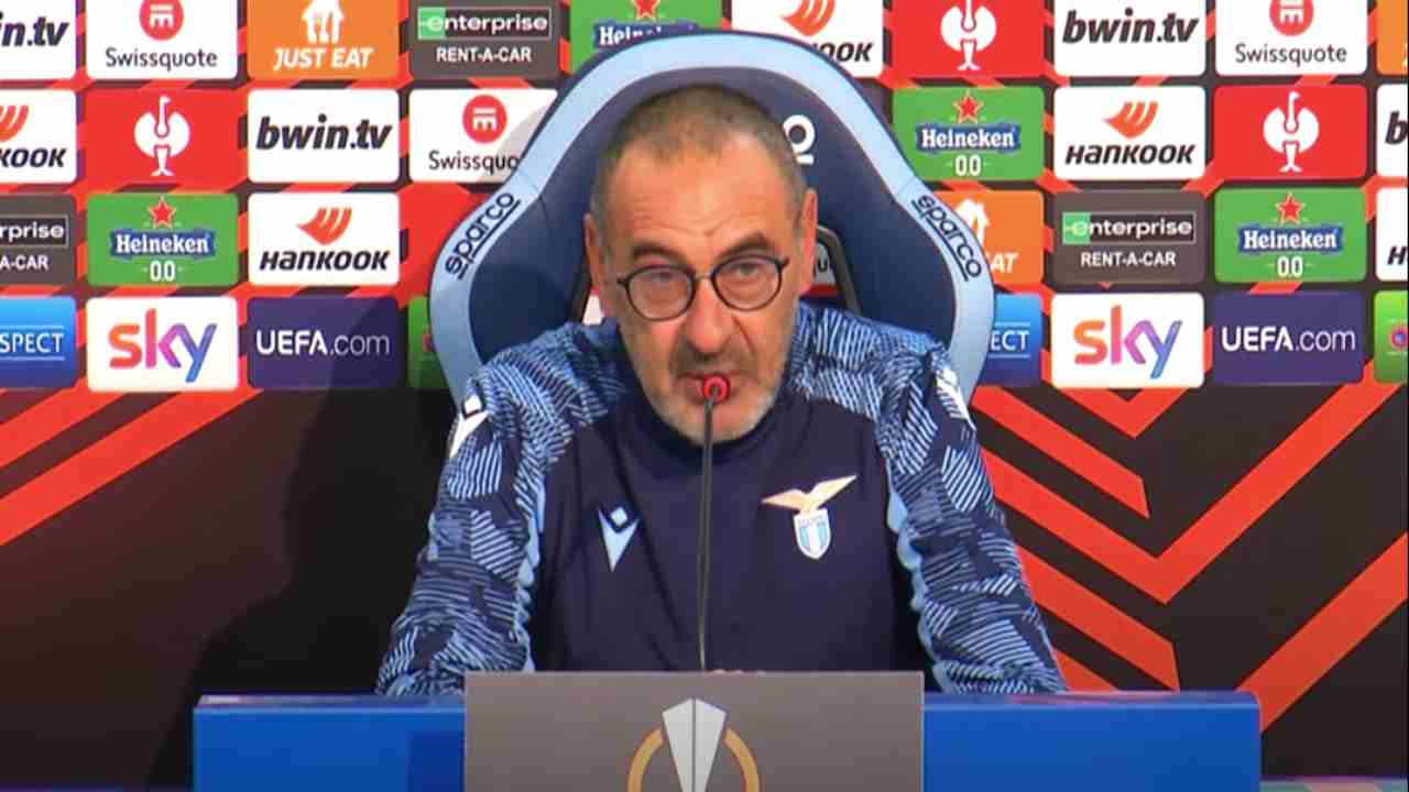 Maurizio Sarri Conferenza Europa League