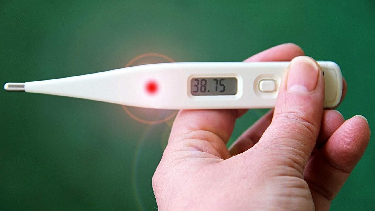 Febbre, termometro, influenza