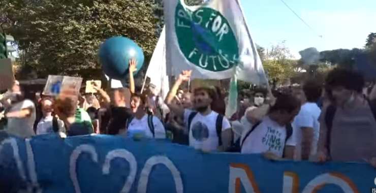 Manifestazione studenti ambiente