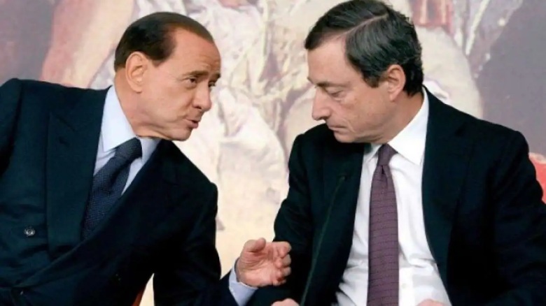 Silvio Berlusconi e Mario Draghi notizie.com