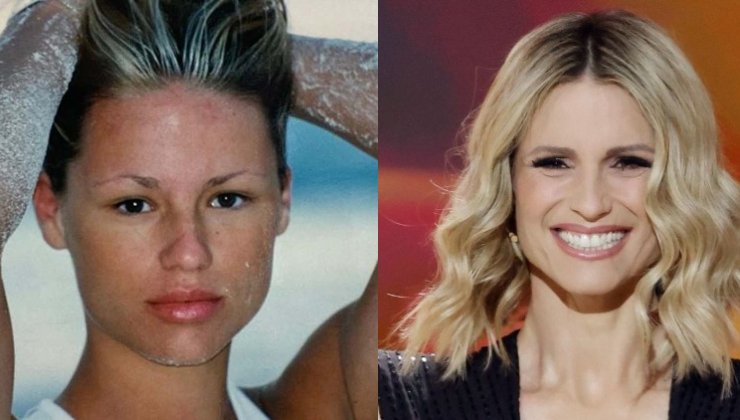 Michelle Hunziker trasformazione