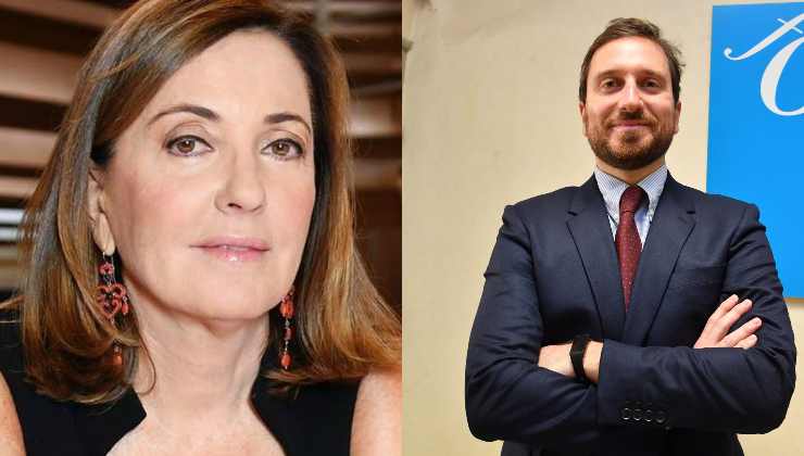 Barbara Palombelli e suo figlio Giorgio Rute