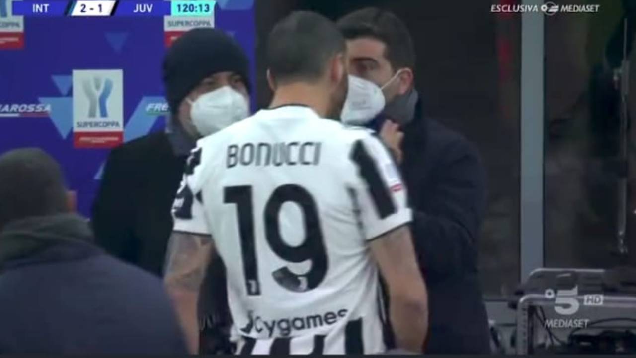 Bonucci perde la testa contro il segretario dell'Inter
