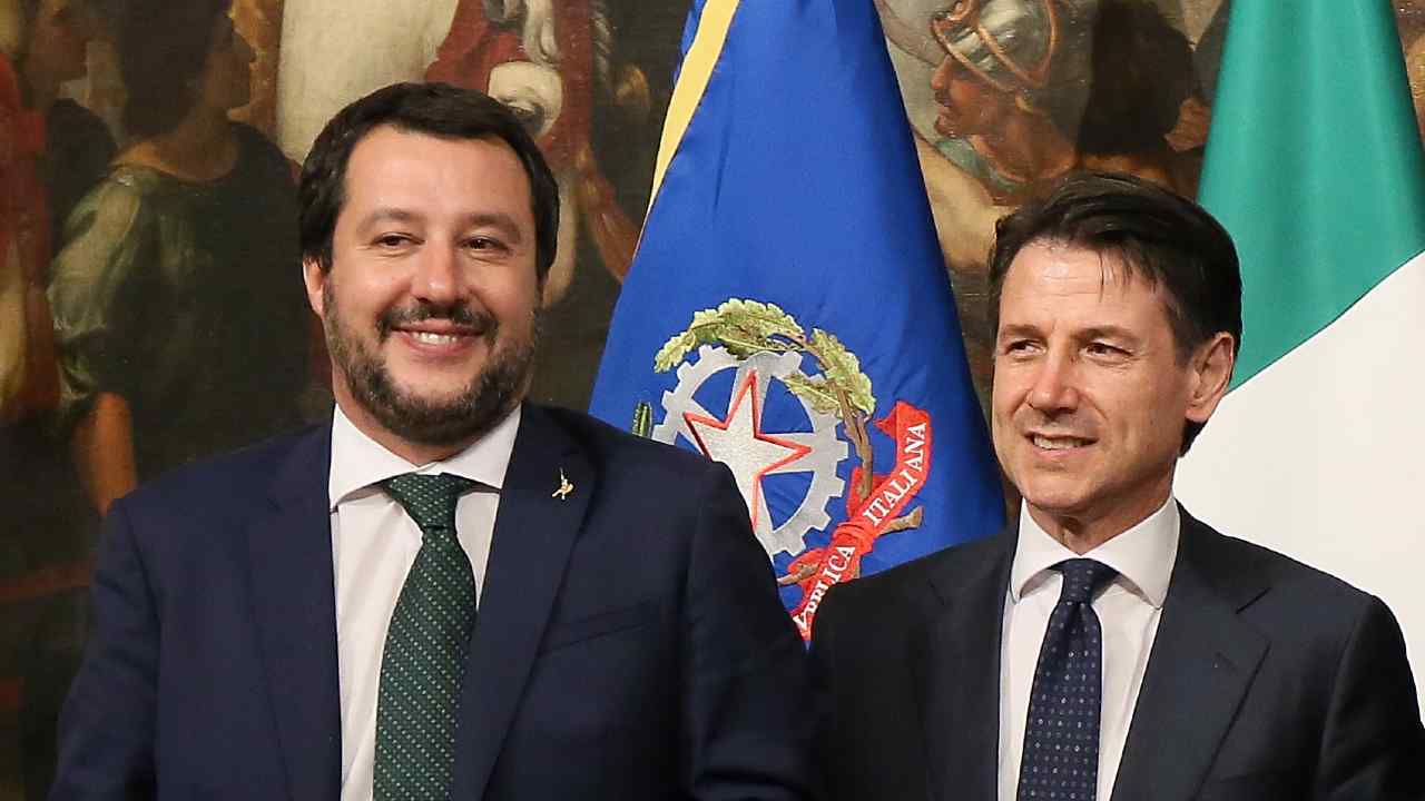 Matteo Salvini e Giuseppe Conte ©Getty Images