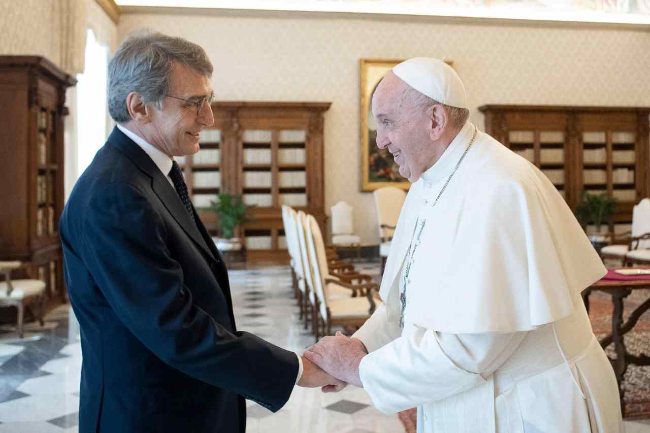 David Sassoli e Papa Francesco