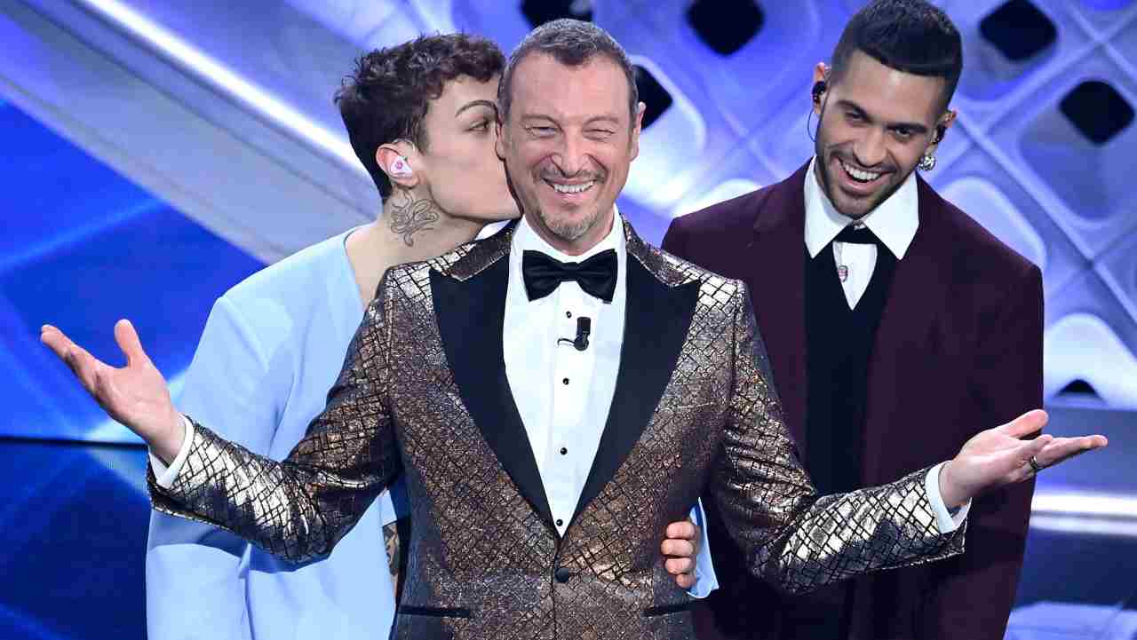 Sanremo 2022, Mahmood  & Blanco insieme ad Amadeus