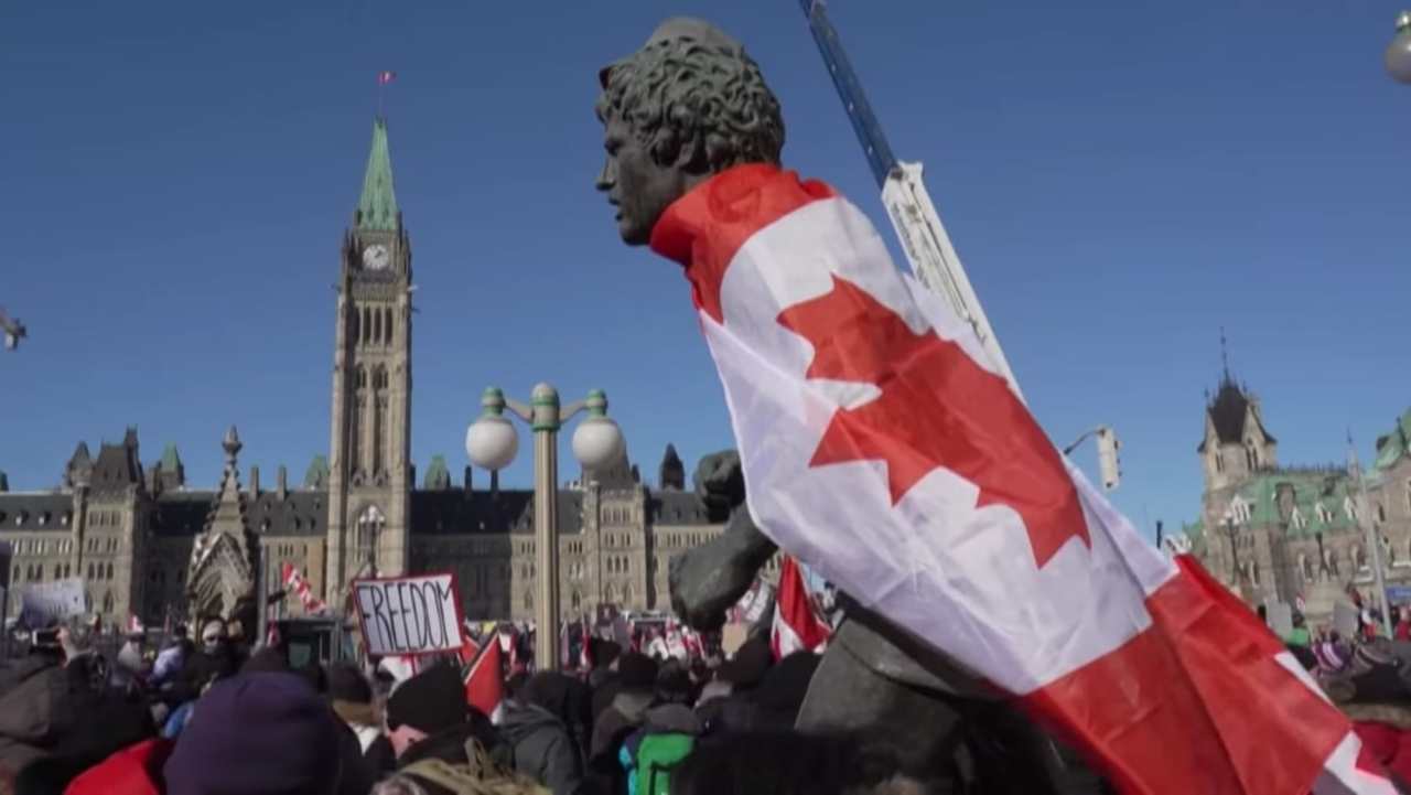 Canada, proteste in atto dei no vax