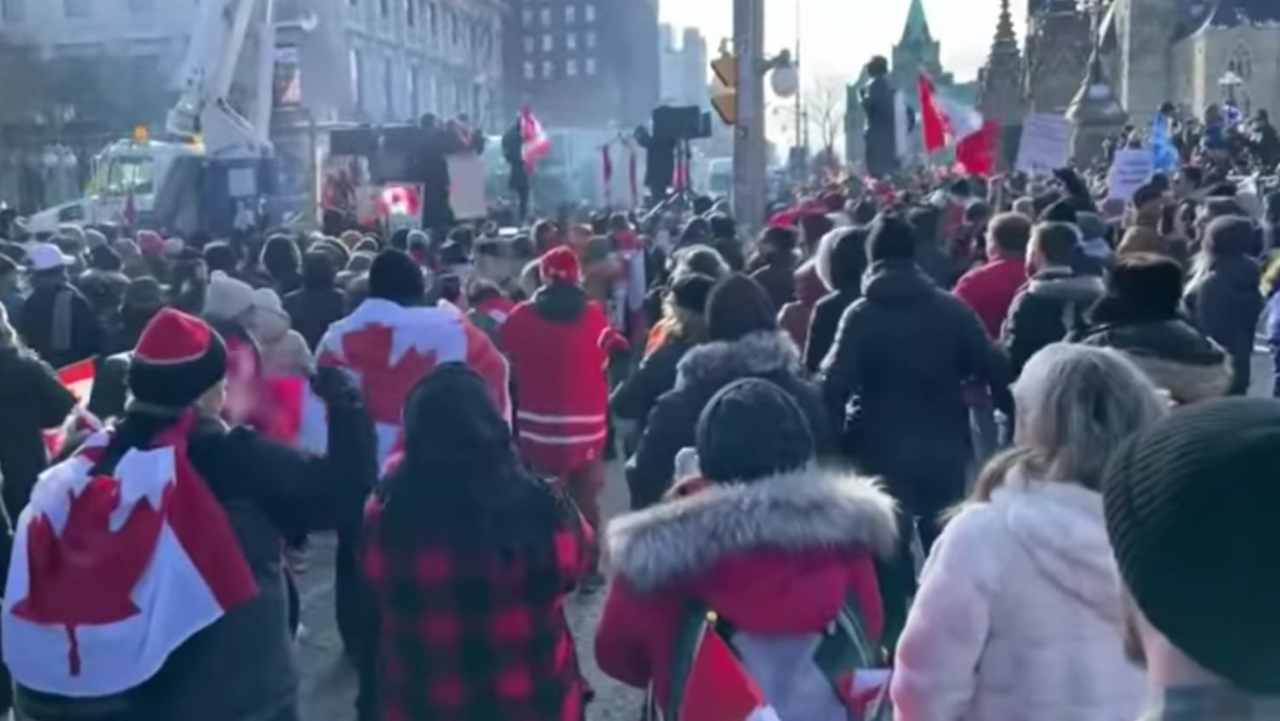 Canada, proteste in atto dei no vax