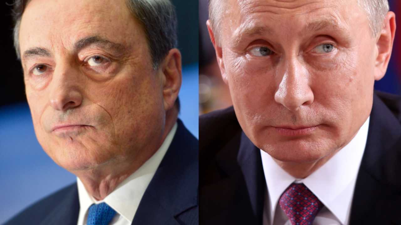 Mario Draghi e Vladimir Putin © Getty Images