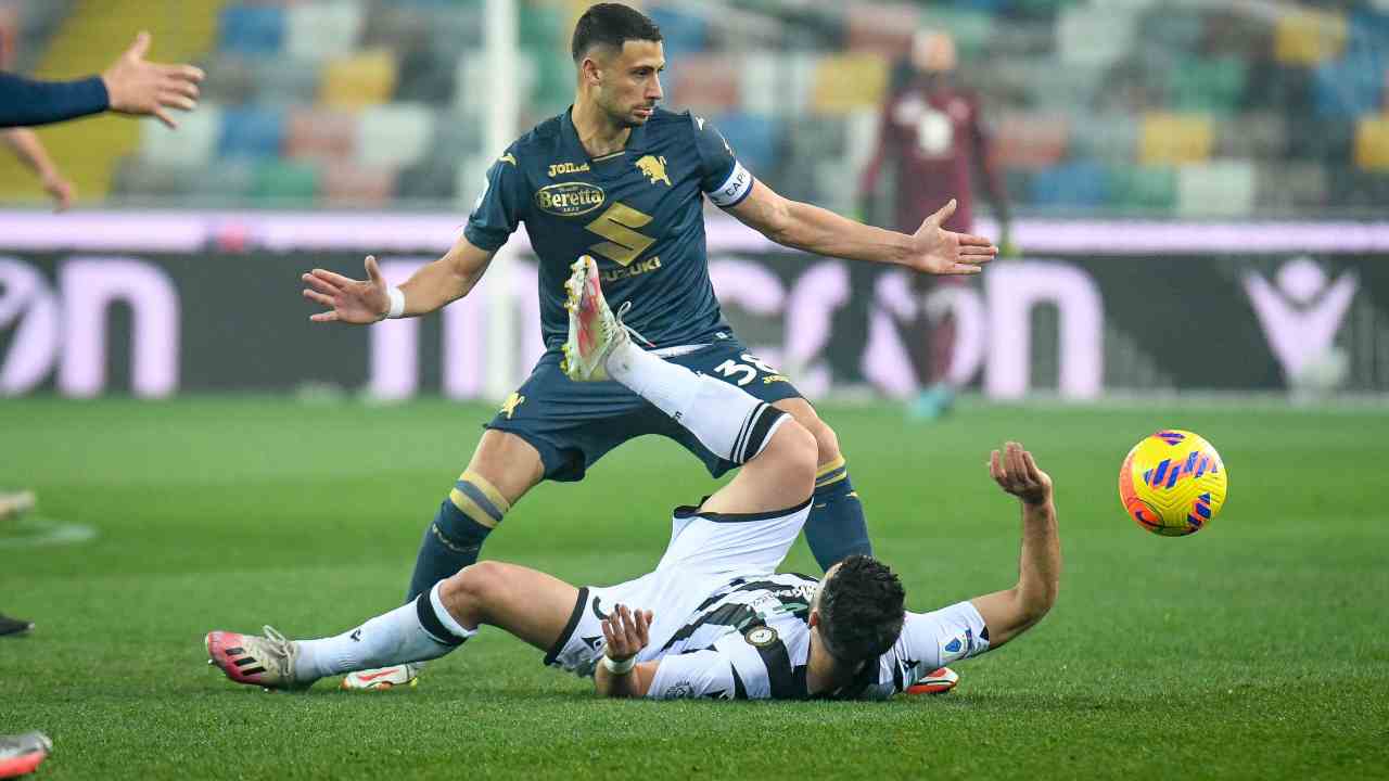 Udinese-Torino, gara 24ma giornata 