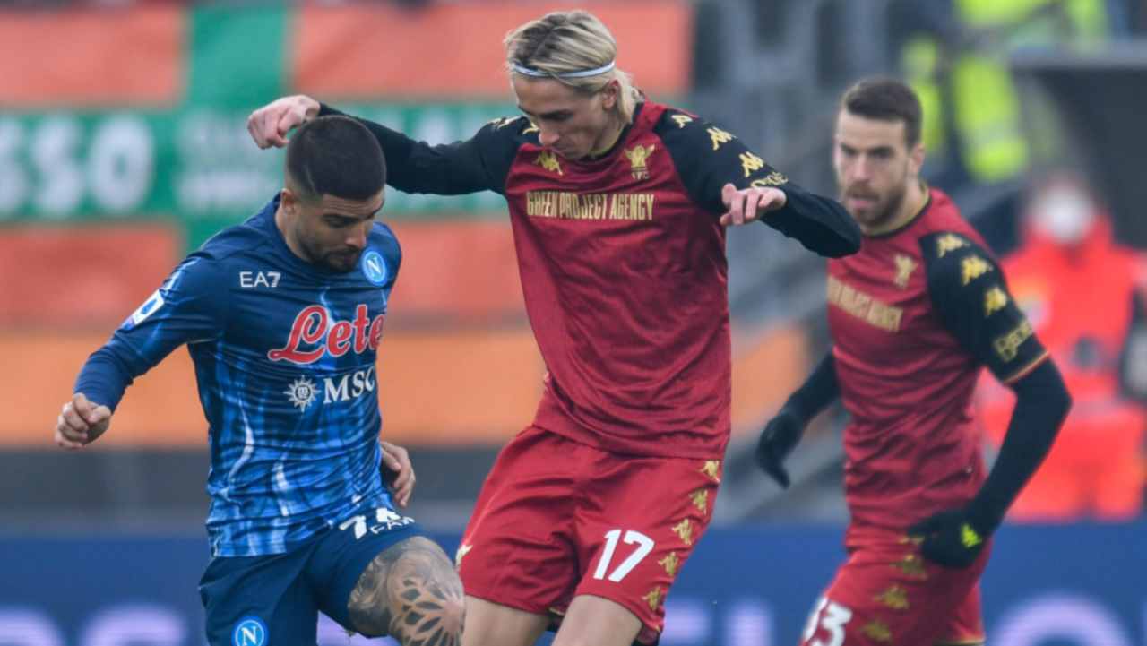 Venezia-Napoli, Insigne in azione 