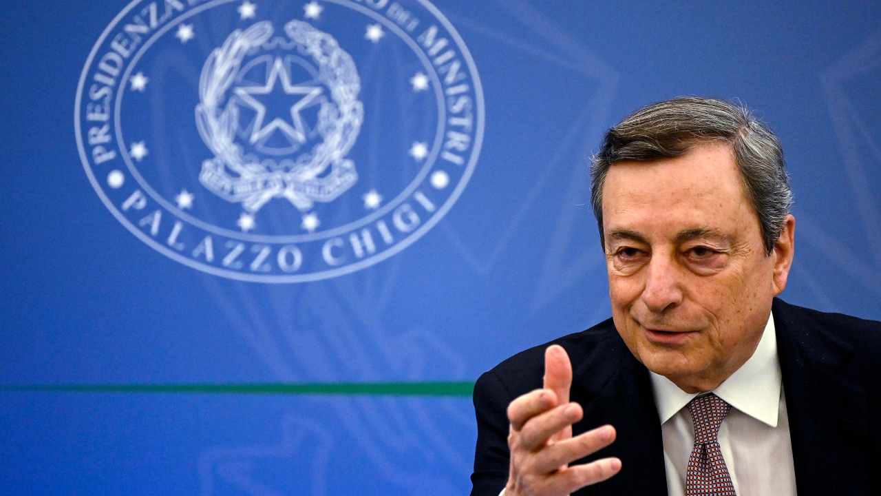 Il presiente del Consiglio, Mario Draghi 