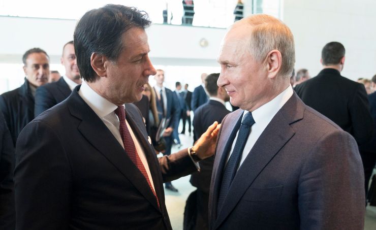 Giuseppe Conte e Vladimir Putin
