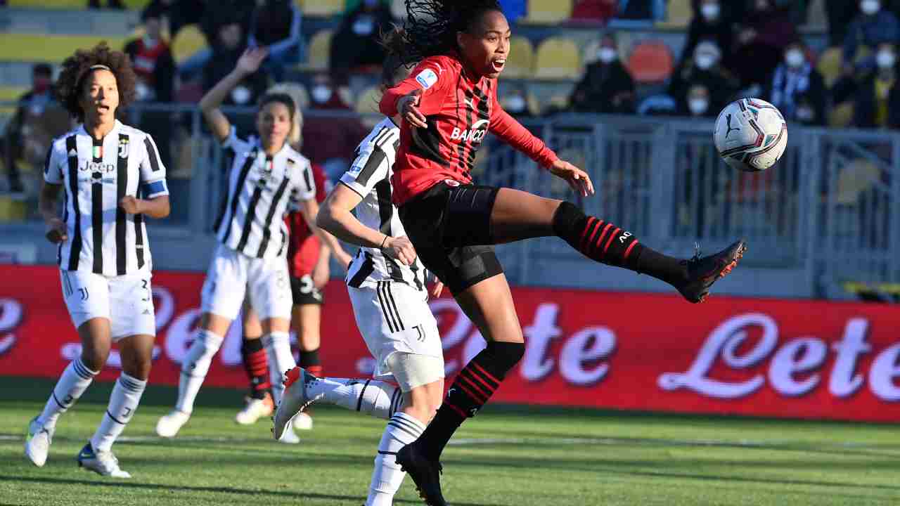 Juventus vs Milan calcio femminile