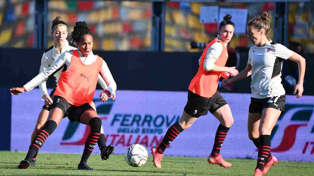 Juventus vs Milan calcio femminile