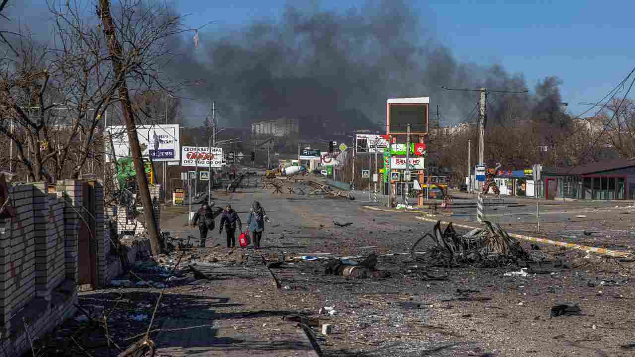 Bucha, terribili immagini dalla città ucraina