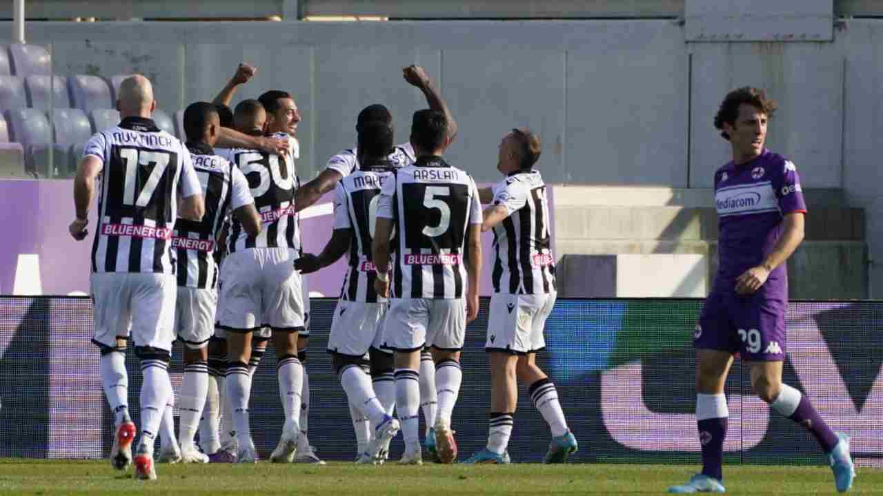 Fiorentina-Udinese, recupero ventesima giornata di A