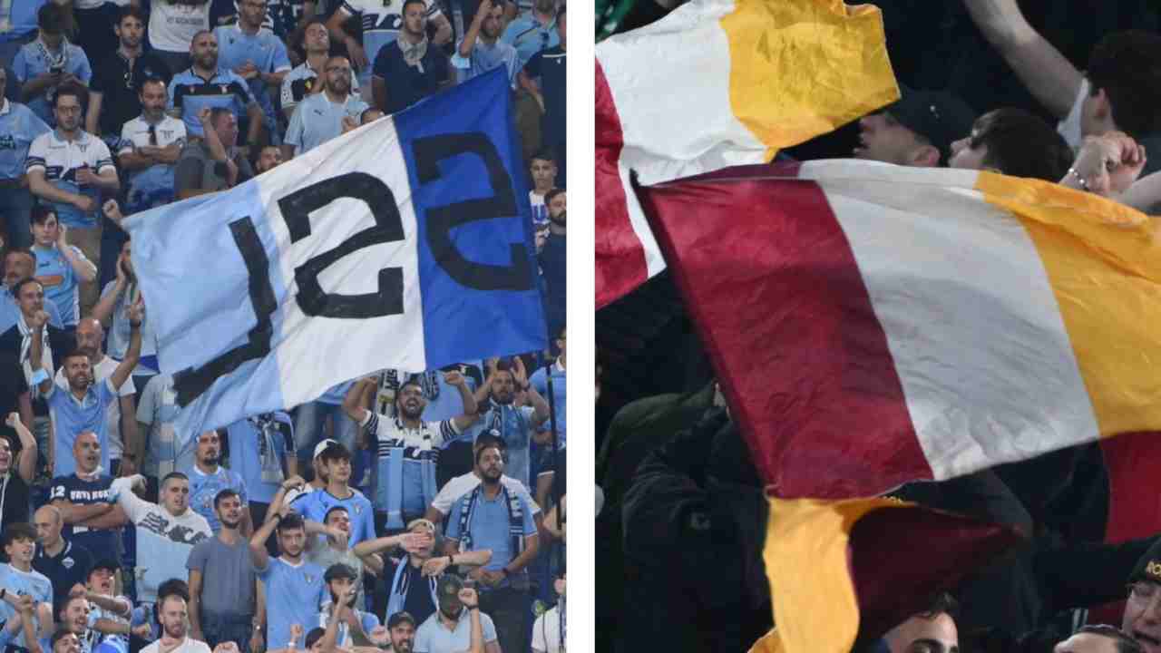 Tifosi Lazio e Roma nella capitale