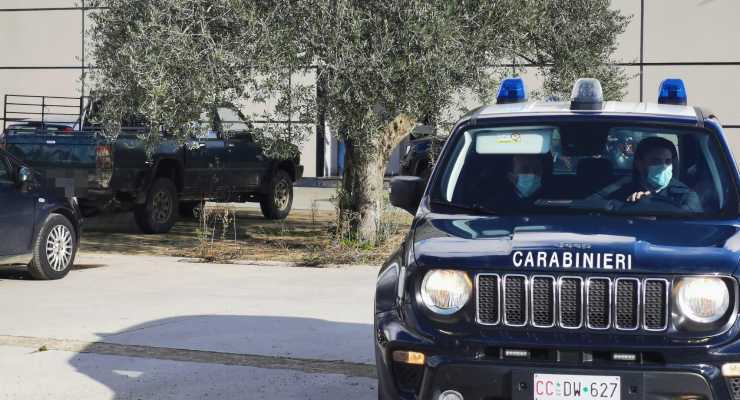 Carabinieri casa di cura