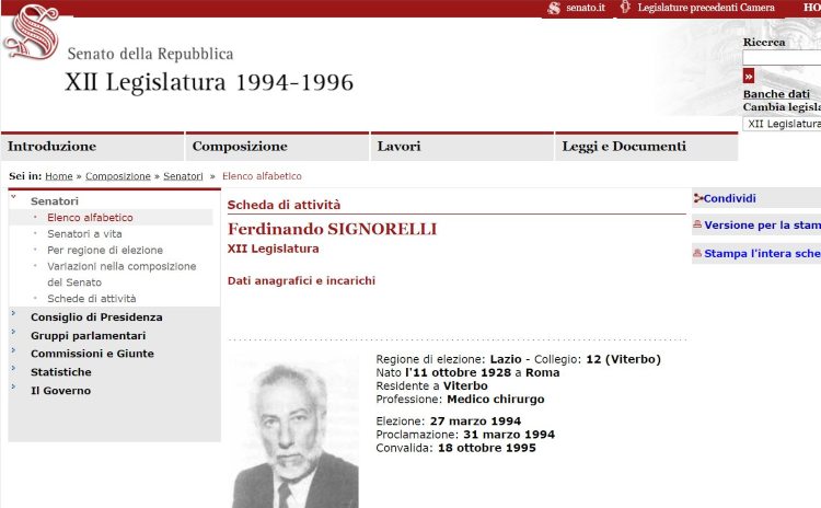 morto ferdinando signorelli