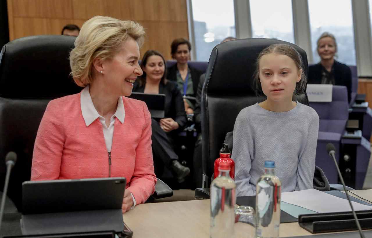 Ursula von der Leyen e Greta Thunberg