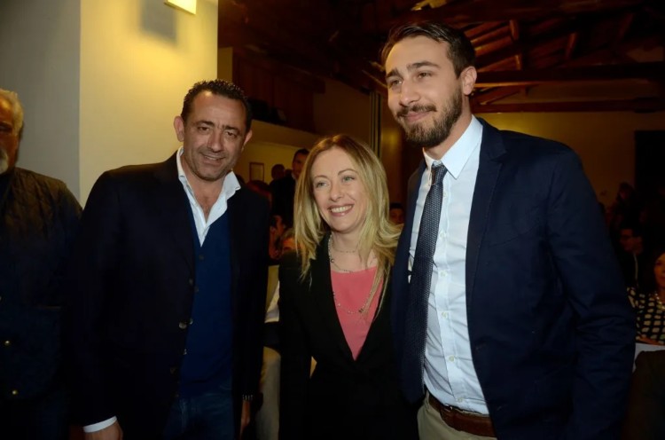 giorgia meloni a rieti per sinibaldi
