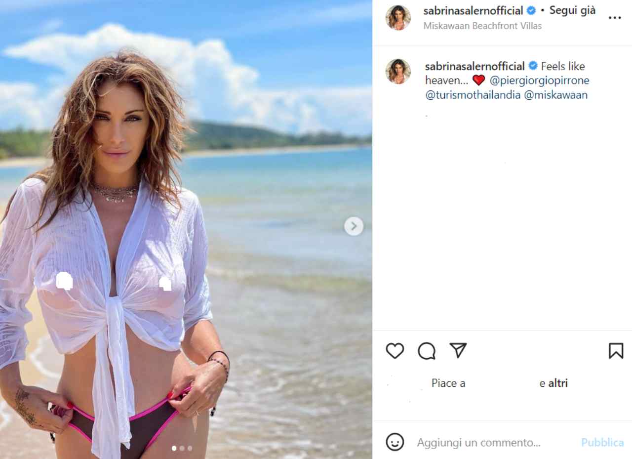 Sabrina Salerno, il post delle polemiche su Instagram