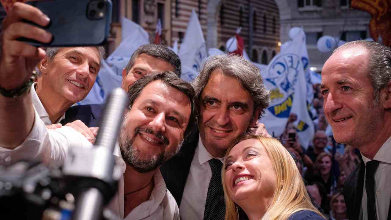 Salvini e Meloni a Verona per sostenere Sboarina 