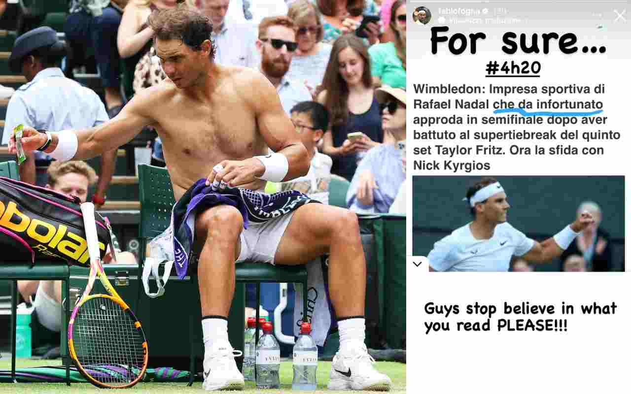Fognini attacca Nadal