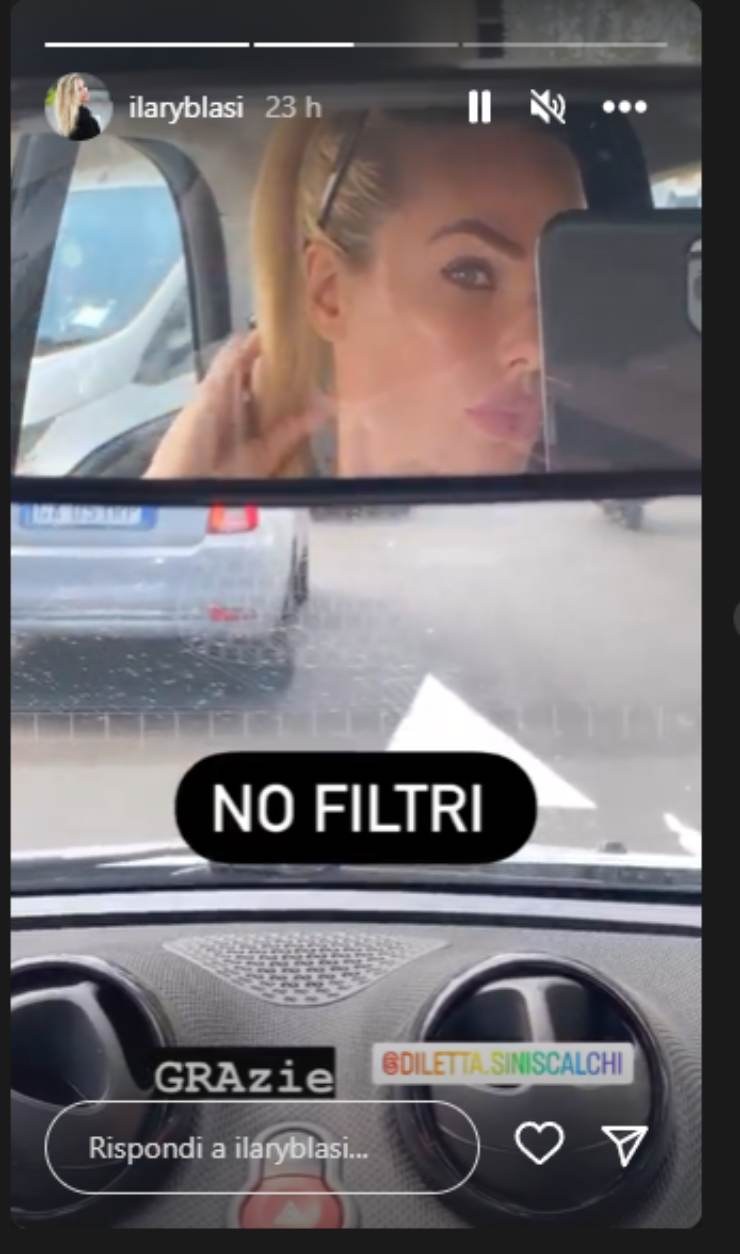 Ilary Blasi senza filtri su Instagram mostra i risultati del lifting al