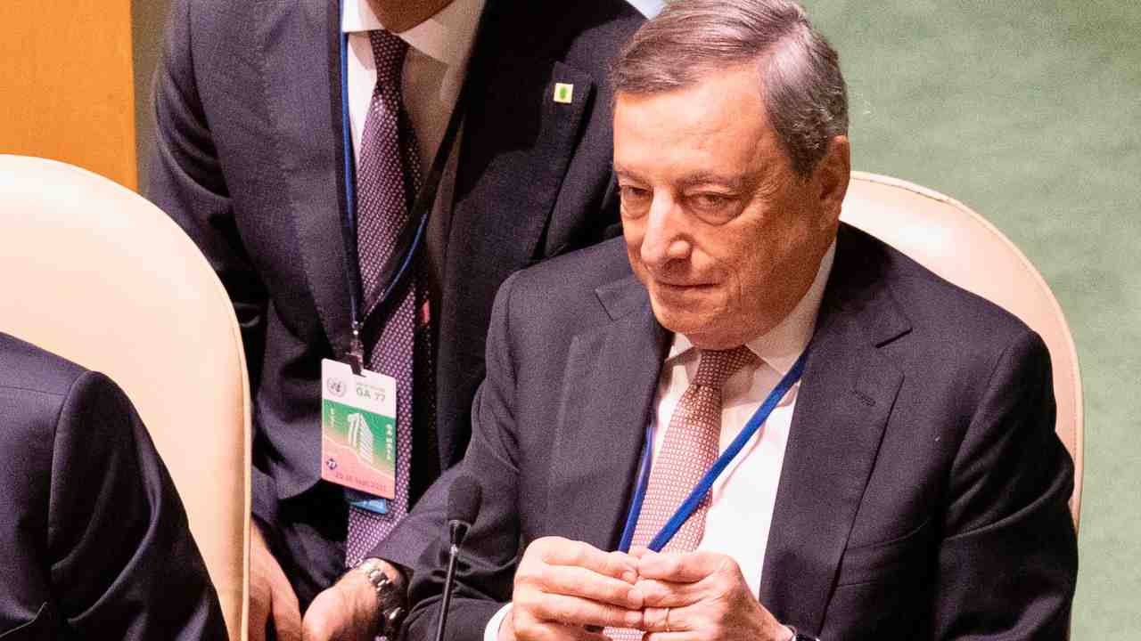 Mario Draghi parla all'Onu