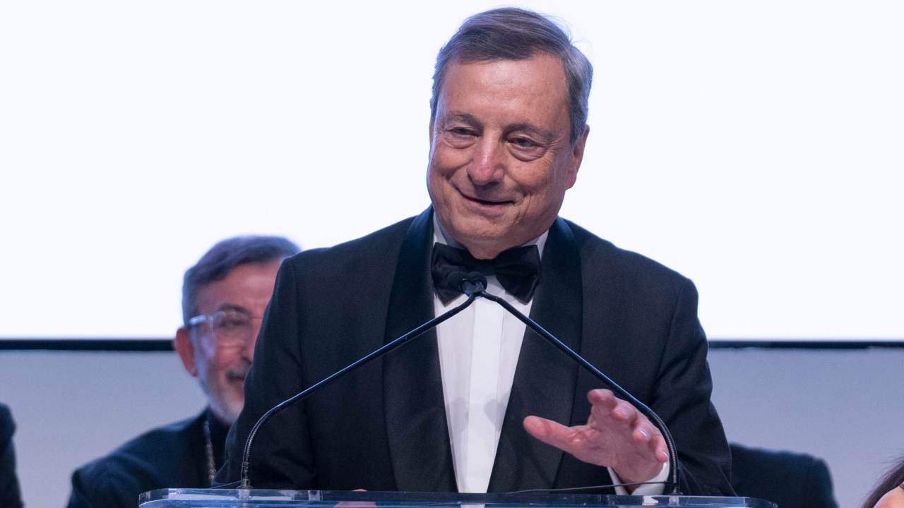 Mario Draghi premiato a New York