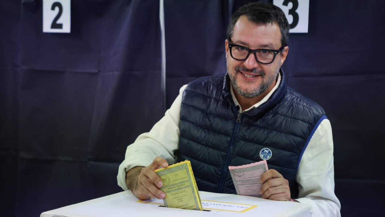 Anche Matteo Salvini al voto 