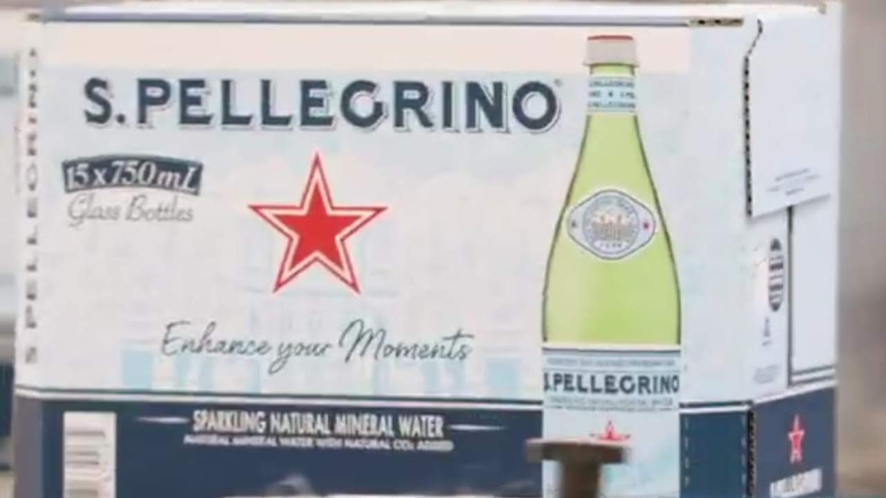 Noto marchio acqua blocca produzione acqua frizzante