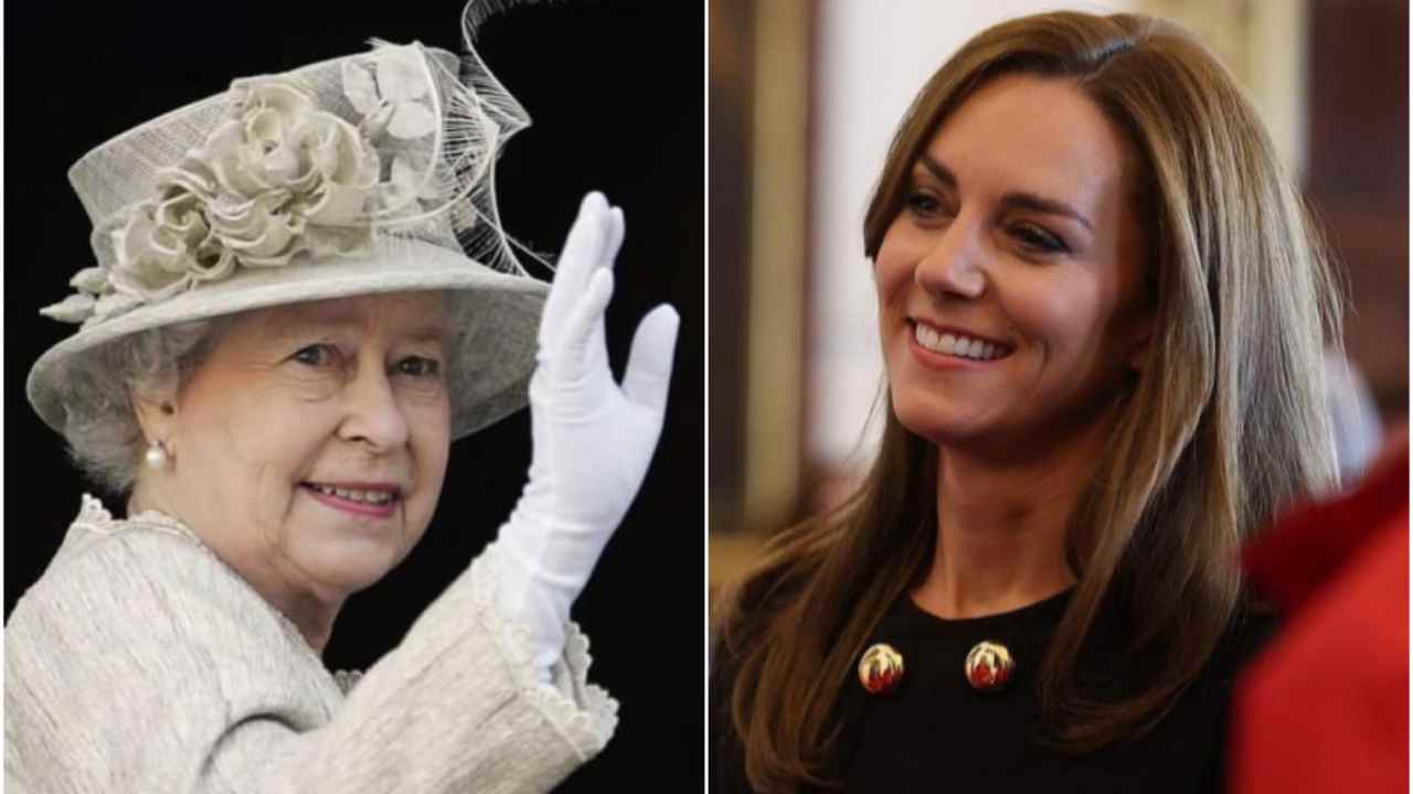 Kate gioielli Regina Elisabetta
