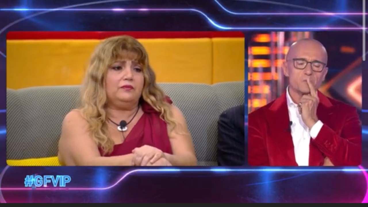 Gegia e Alfonso Signorini (screenshot Mediaset Play)