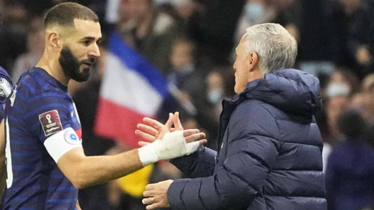 Deshamps parla in sala stampa del ko di Benzema