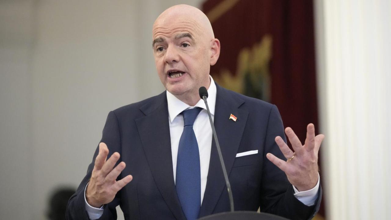 Gianni Infantino parla alla vigilia dell'inizio del Mondiale