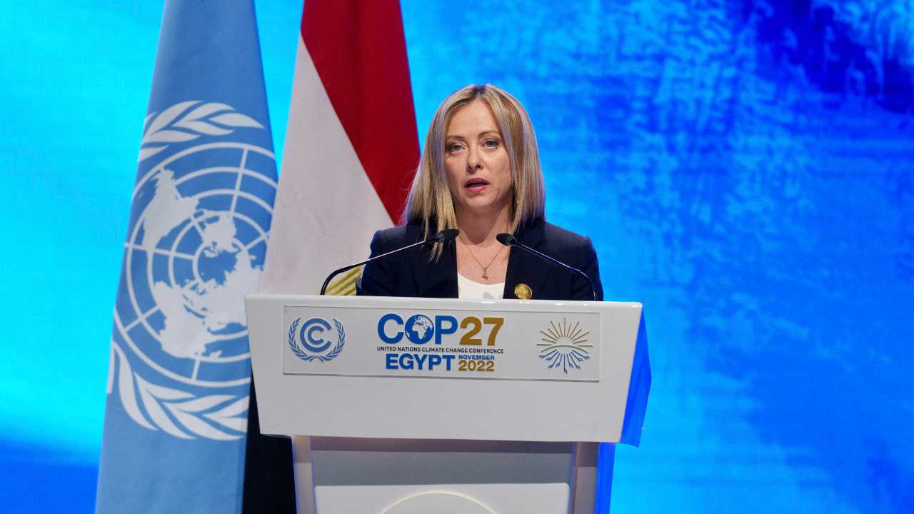 L'esordio della Meloni al Cop27