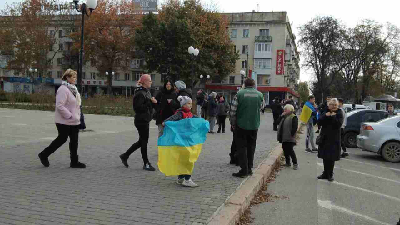 Soldati ucraini arrivano a Kherson