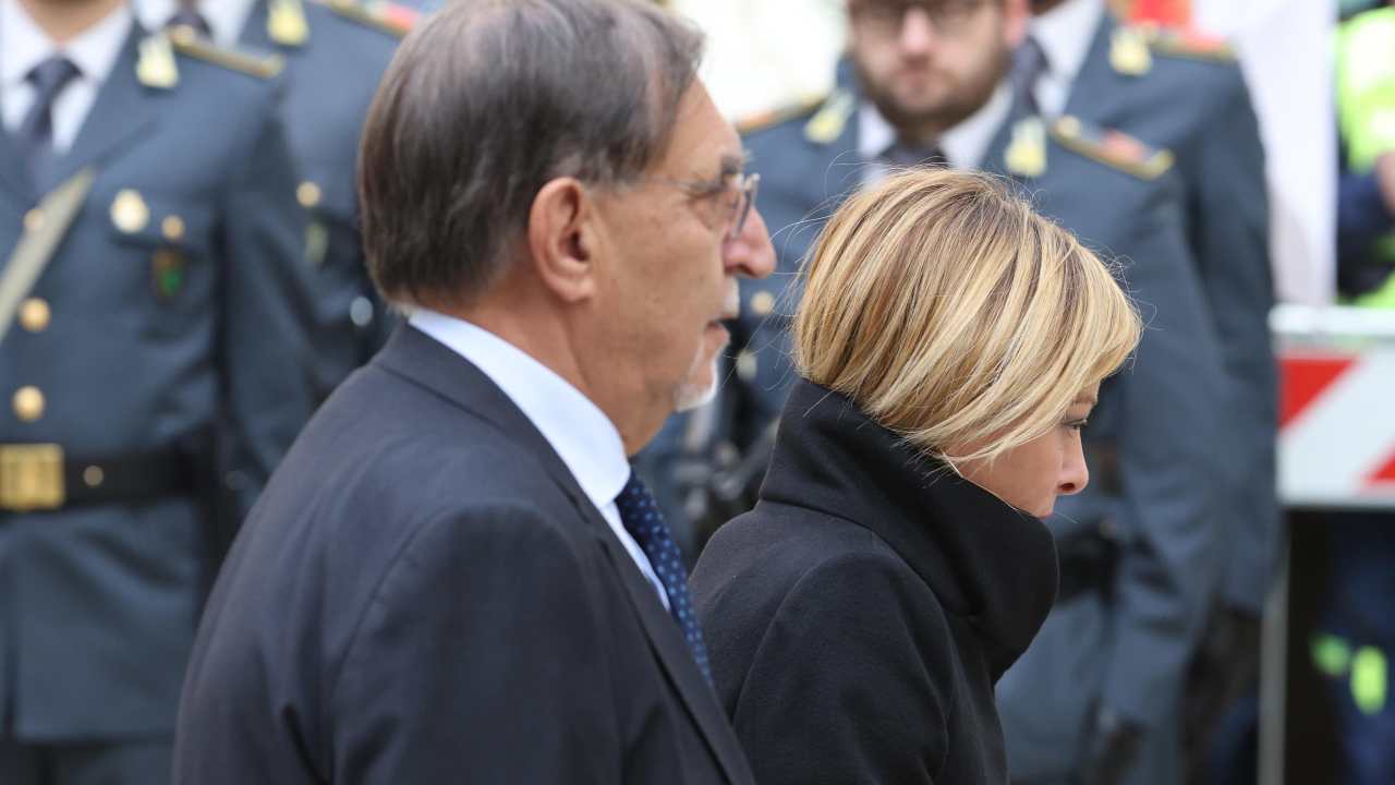 La Russa e Meloni presenti al funerale di Meloni