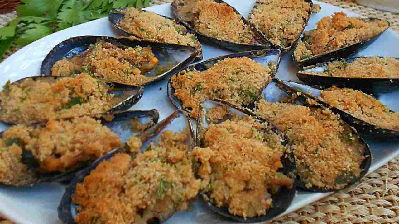 Cozze gratinate