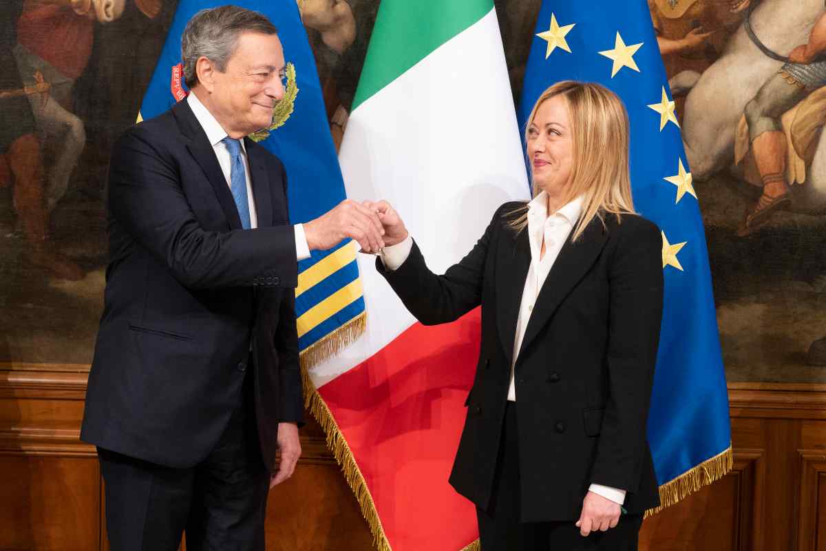 La staffetta Draghi-Meloni