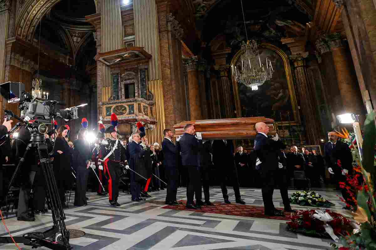 I funerali dell'ex ministro degli Esteri, Franco Frattini