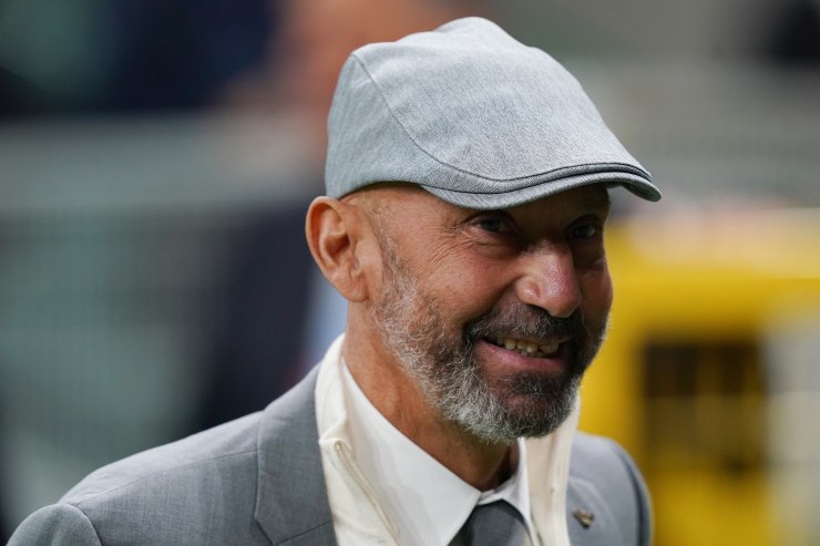 Striscione dei tifosi della Samp per Gianluca Vialli