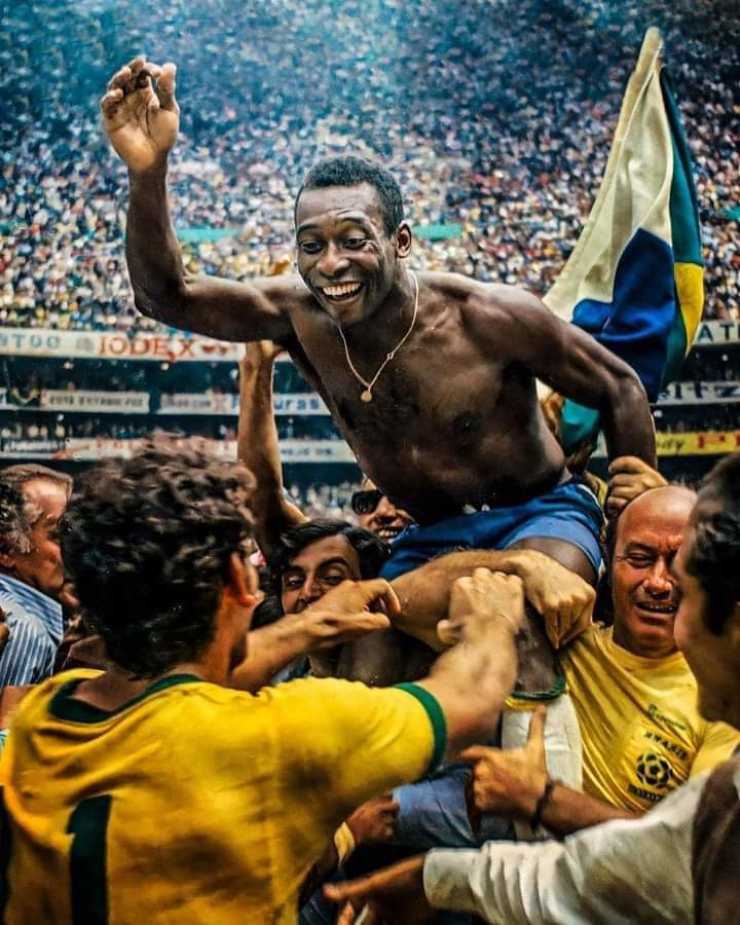 Pelé unico calciatore ad aver vinto 3 volte la Coppa del Mondo