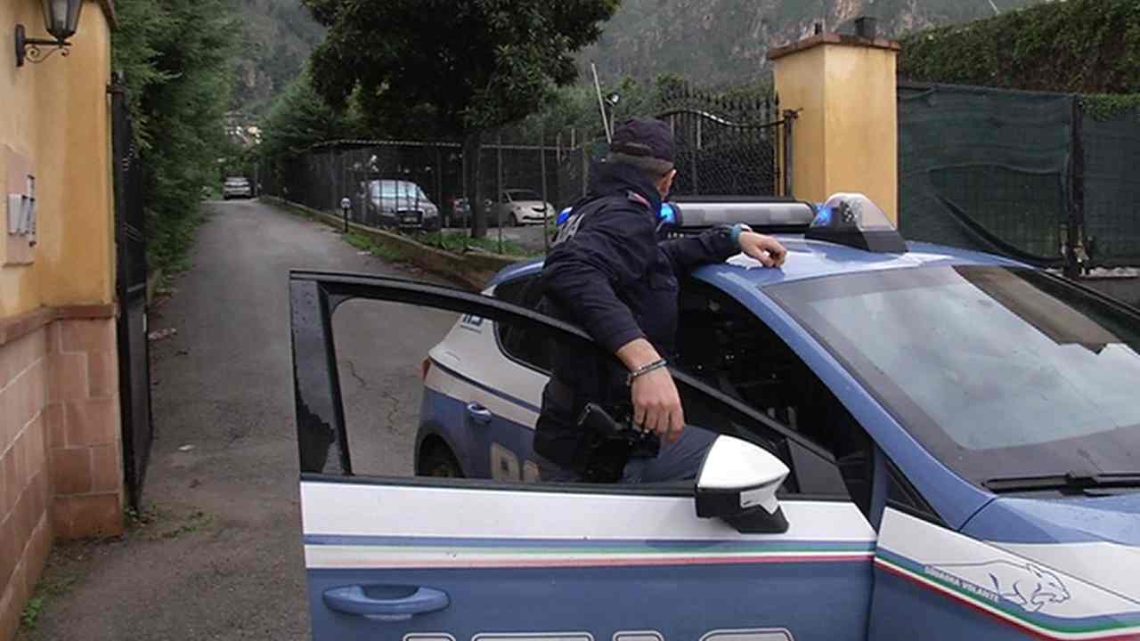 Polizia sul luogo dell'incidente