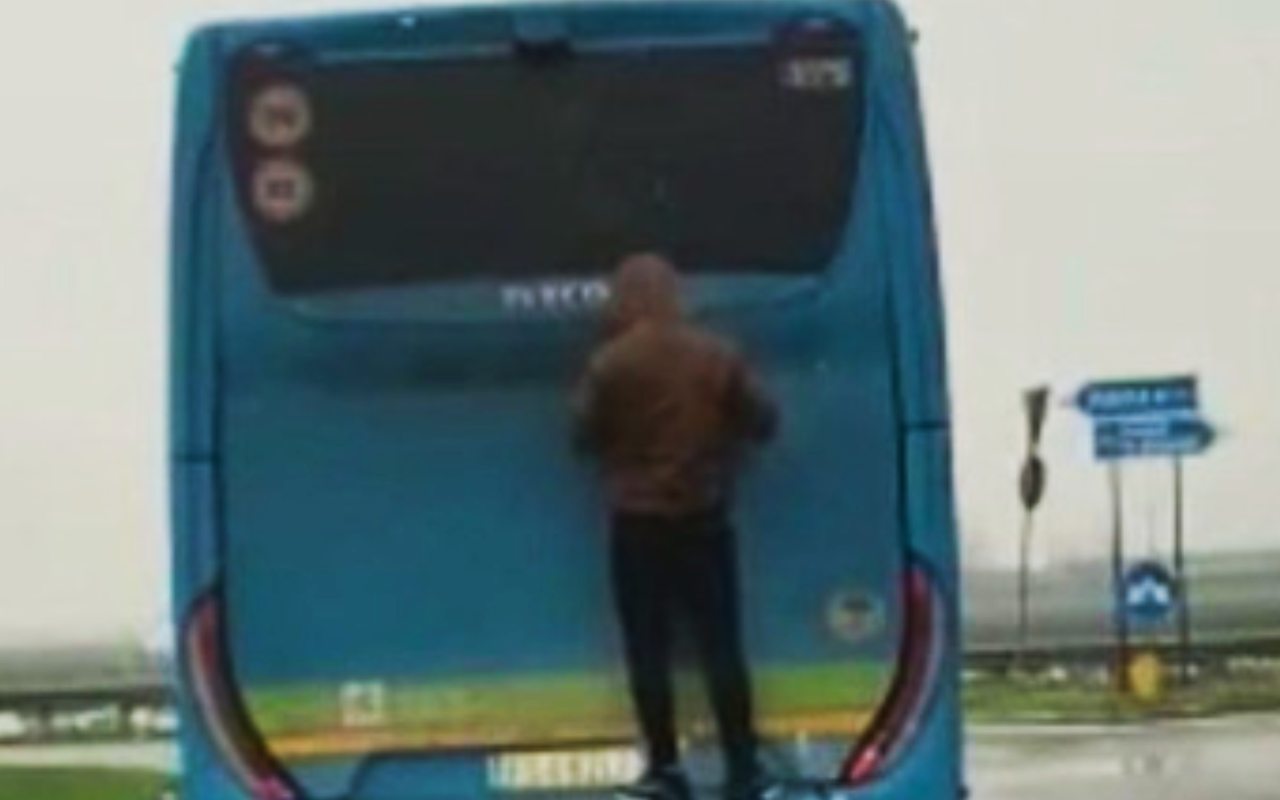 Bus surfing