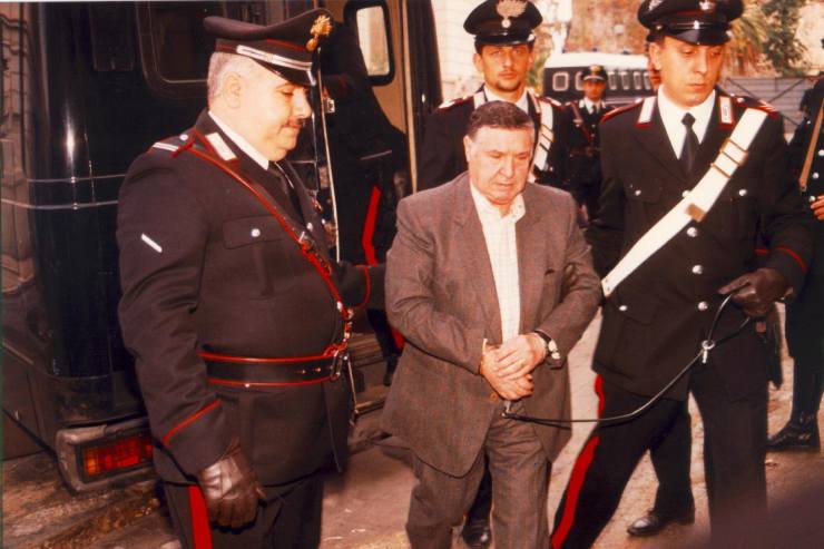 Il momento dell'arresto di Riina