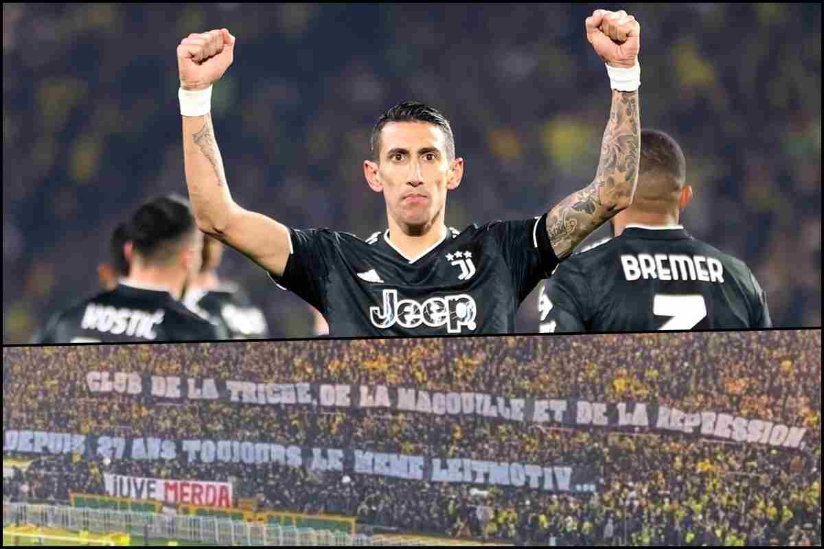 Angel Di Maria striscione